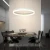 Import Modern Aluminium Dimmable Hanging Round Shape Led Chandeliers Pendant Lights from China