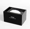 Modern black acrylic tissue box napkin holder