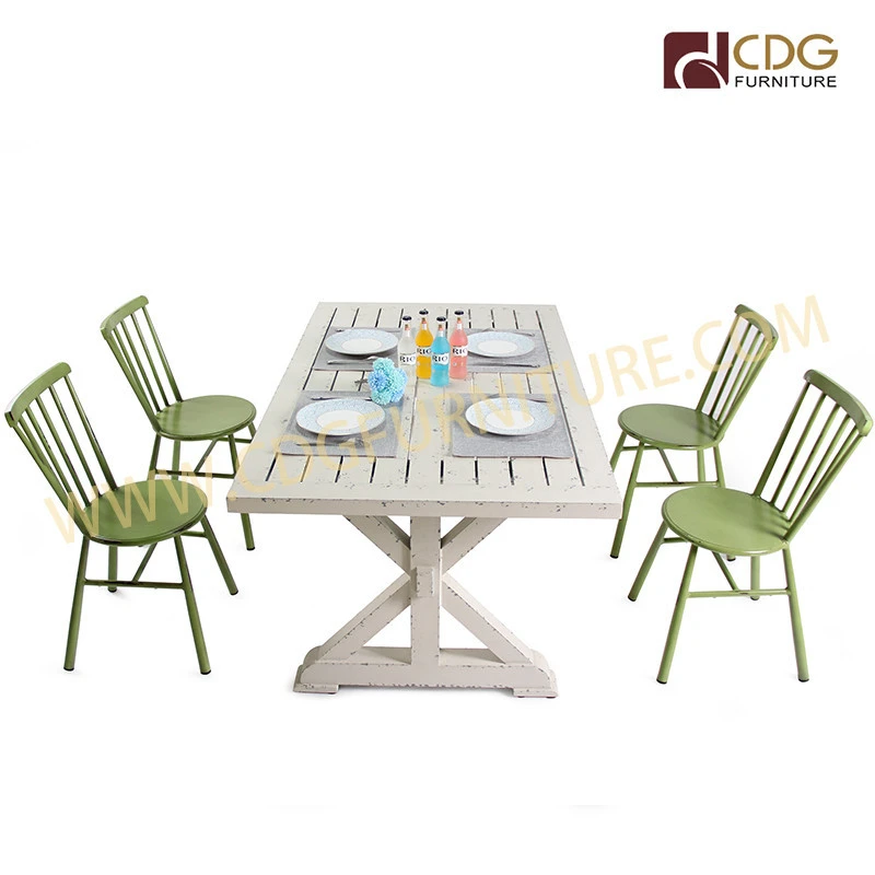 Modern Design Dining Room Home Furniture Aluminium Chair And Table Outdoor  Garden No Folding 7pcs Chair Table Patio Dinning Set