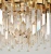 Import Modern lamp Large gold metal crystal decorative chandelier led pendant light from China