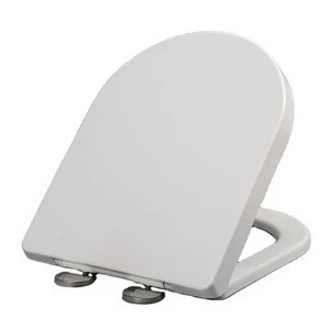 Modern One / Two Push Button Plastic Soft Close Quick Release WC d Shape Toilet Seat