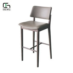 Modern solid wood bar chair stool hotel restaurant bar furniture