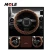 Import MOLE WholeSale Winter Women Fur Steering Wheel Cover black brown gray Plush Steering Wheel Cover from China