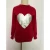 Import Mommy And Me Outfits Spring And Autumn Cotton Family Matching Clothing Long Sleeve Red Heart Tops from China