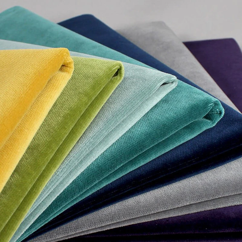 Monad Hot OEM Factory Textile Polyester Holland Velvet Polyester Fabric For Sofa