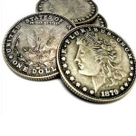 MORGAN Magnetic Flipper Coin Half Dollar magic trick