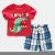 Mudkingdom short-sleeved baby cartoon suit 2020 summer suit boys&#x27; wear children&#x27;s T-shirt short clothing sets