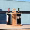 multi-functional christmas home kitchen countertop wine glass rack hanging decor wine rack with glasses holder for wine bottles