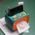 Multi-functional plastic trackless paper tissue box no drill tissue box New paper dispenser plastic
