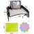 Multi Functions Reinforced Solid Surface Erasable Car Travel Tray Kids Travel Tray with Mesh Pockets