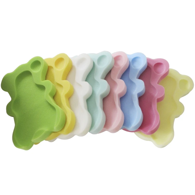 Multicolor newborn baby bath mat eco-friendly baby non-slip sponge pad