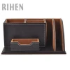 multifunctional faux leather organizer  table stationery holder