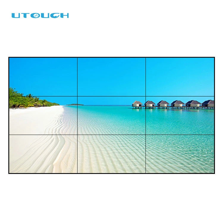 Multiple advertising screen video tv display splicing screen 2x2 LCD 4k panel video wall