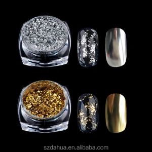 Nail Art Foil Flakes nail pigment powders bulk foil flakes for nail polish