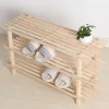 Natural chinese fir wood made shoe cabinet,cheap wholesale display shoe racks