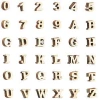 Natural Color home decor count wood alphabet letters numbers for DIY craft
