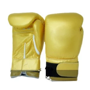 Natural Cowhide Leather Strap Boxing Gloves / High Quality Boxing Gloves / 16oz Boxing Gloves