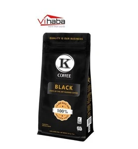 Natural  flavor high quality  pure roasted black instant coffee beans