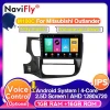 NaviFly voice control 2.5D IPS screen M100C Android9.0  Car multimedia player for Mitsubishi outlander 2012- CAR radio