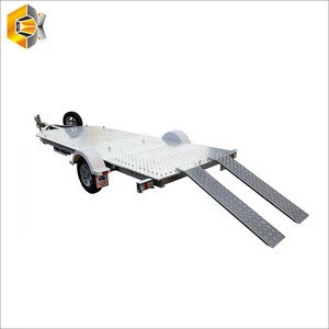 New arrival top quality single or double axle Aluminium Motorcycle trailers for wholesale