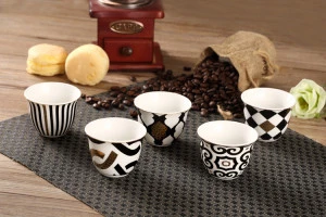 New arrive bulk china tea wholesale cup and saucers decorative arabic tea cup holder with 12 cups