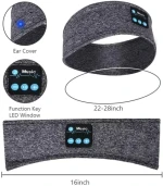 New BREADTHABLE Unisex Sports Music smart lady hairband head band with wireless earphone headphone