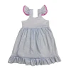 New cute girls summer frock design top dress best quality boutique clothing