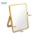 Import New desgin small luxury bamboo wood Desktop makeup mirror frame for makeup from China