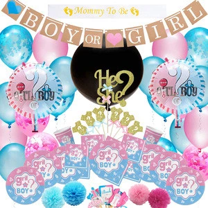 New Design baby shower themed Wholesale gender reveal party supplies