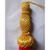 New Design Bullion And Silk Sash Tassels / Red And Golden Sash Tassels With Fringe