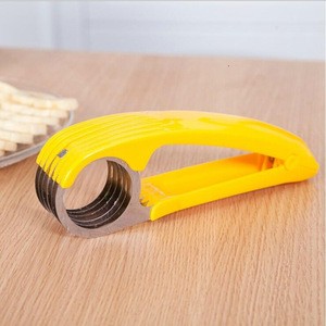 New design kitchen tools Banana Cutter with Stainless Steel Blade Banana Slicer for Fruit Salads
