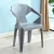 New Design Modern Outdoor Furniture Stackable Garden Set Black Plastic Simple Garden Chairs