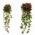 Import New Design Silk Rose Artificial Flowers Ivy Vine DIY Hanging Hanging Basket Flower with Green Leaves For Home Wedding Decoration from China