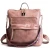 Import New Fashion Boho Colorful Strap PU Leather Women Solid Color Soft Travel Trumpet Backpack from China