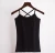 Import New Fashion Solid Jersey 65% Cotton 35% Polyester Stringer Sexy Sim Fitness Yoga Gym Cycling Sports Girl Camisole from China