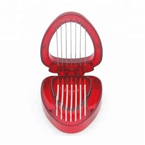New Kitchen Gadgets Multipurpose Tool Manual Plastic Mini Fruit Slicer Strawberry Slicer With Stainless Steel Blades
