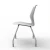 Import New PP Armless 4 Legs Stackable School Training Office Meeting Chair with Writing Tablet from China