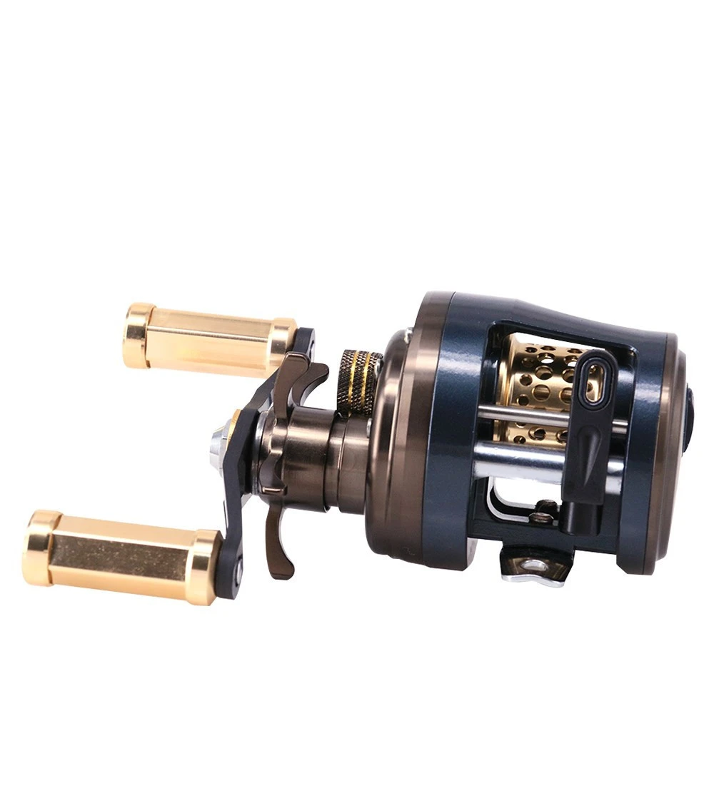 New Products Lightweight Design 11+1BB Bearing Fishing Baitcasting Reels with Hexagonal Metal Grip Pill