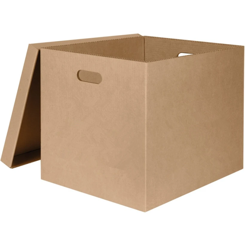 New Style Big Brown Corrugated Paper File Storage Carton Box