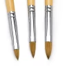 New style disposable nail art brushes set 3 pcs  bomboo fiber brush on nail glue nail brush