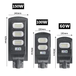 New Style High power integrated led solar street light 60w outdoor lamp
