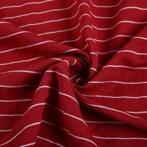 New style stripe rayon nylon spandex polyester single face fabric for sports jerseys