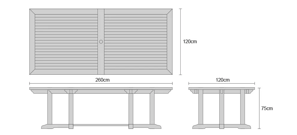 NEW Teak rectangular garden table Indonesia Furniture