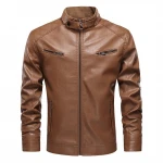 NEW wholesale  custom bomber jacket online  motorbike jacket  military faux leather coat mens leather jacket