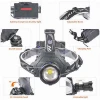 NEW XHP70 USB Rechargeable Headlamp Zoomable High Brightness Power Bank Function LED Head Light