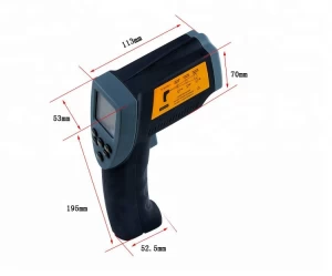 Non-Contact Laser IR Infrared Thermometer LCD Display -50 - 1100 Degree 12:1 Digital Temperature Gun Temp Thermometer Handheld
