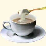 Non dairy creamer for fat filled milk powder