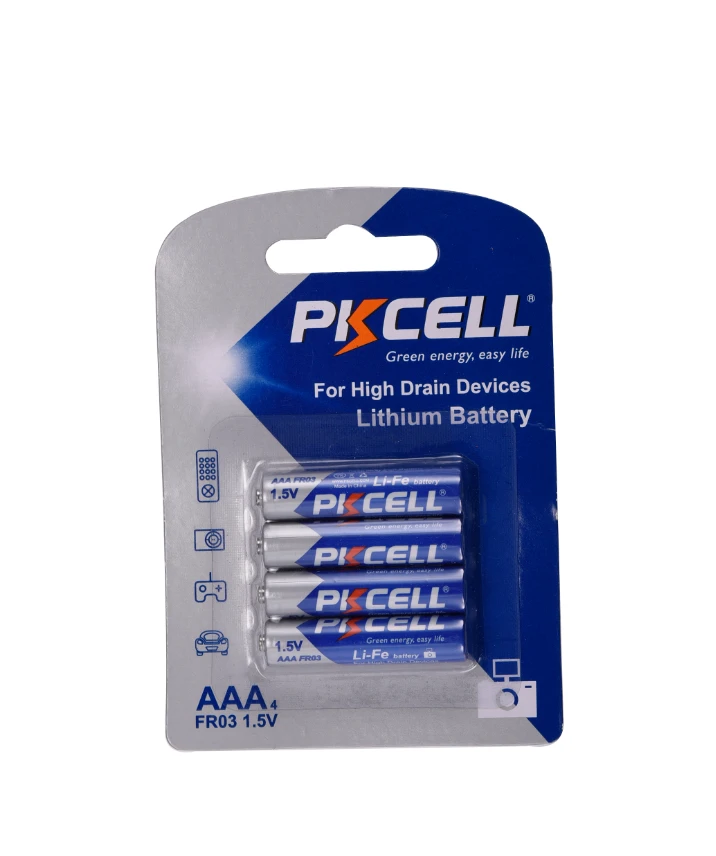 Non-rechargeable 1.5v FR10445 FR03 1200mAh aaa lithium battery