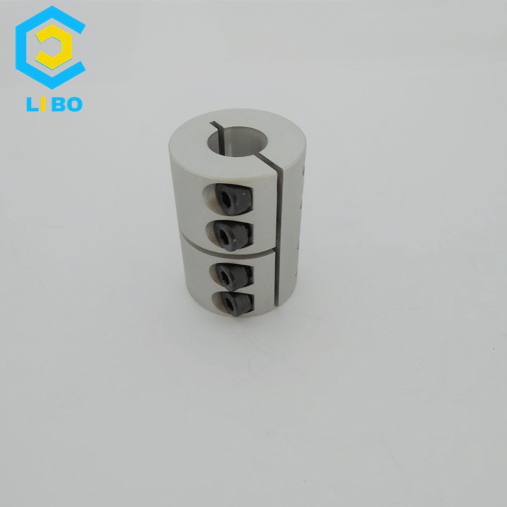 OD 25 clamp  type rigid Coupling aluminum shaft coupler  hex bore shaft coupling