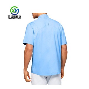 OEM Light Weight Button Down Shirt UPF 50 fishing shirt Men&#39;s Casual Shirt Work Wear custom size